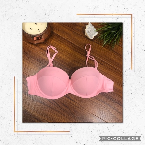 ✨ HOT PINK BALCONETTE STYLE PADDED BIKINI TOP ✨ - Picture 1 of 3